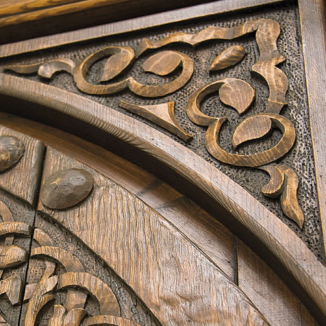 Puerta rústica Sultana detalles 2