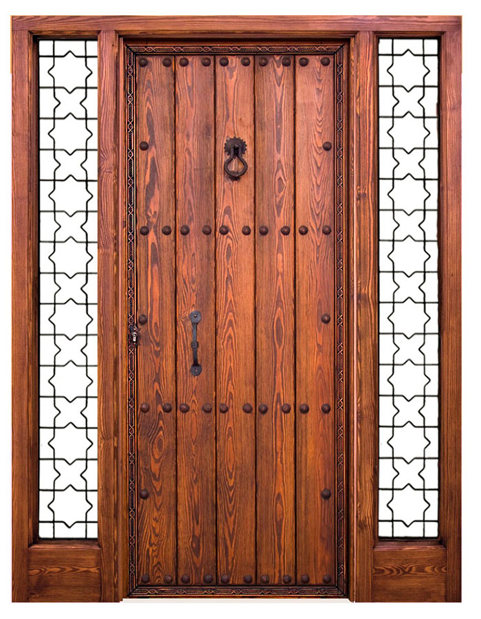 puerta de exterior rústica